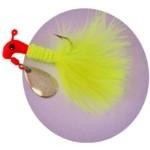 Blakemore Road Runner Maribou 1-32 Red-Chartreuse - HookMeUp