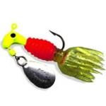 Blakemore Crappie Thunder 1-16 2ct Chartreuse-Orange-Chartreuse - HookMeUp