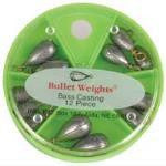 Bullet Weight Assortment Bass Casting 12ct - HookMeUp