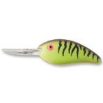 Bomber Fat Free Shad 3-4 Chartreuse-Brown Tiger - HookMeUp