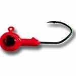 Bonehead BX Round Jig Head 1-4oz Red - HookMeUp