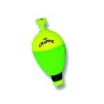 Betts Mr.Crappie Snap-on Pear Weighted 1.25' 50ct Yel-Green - HookMeUp