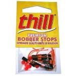 Thill Bobber Stops w-Beads Fluorescent Orange 6ct - HookMeUp