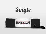 Baitowel Microfiber 15'x15' w-Clip Midnight Black - HookMeUp