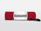Baittowel Microfiber 15'x15' w-Clip Blood Red - HookMeUp