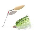 Booyah Blade 1-2 Double Willow Chartreuse-White Shad - HookMeUp