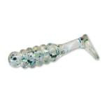 Slider Pan Fish Grub 1' 20ct Clear BlueGill - HookMeUp