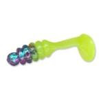 Slider Pan Fish Grub 1' 20ct June Bug-Chartreuse - HookMeUp