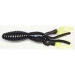 Southern Pro 1.5' Crappie Craw 10ct Black-Chartreuse - HookMeUp