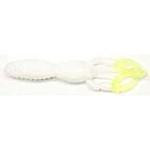 Southern Pro 1.5' Crappie Craw 10ct White-Chartreuse - HookMeUp