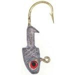 Bass A Crappie Jig Head 1-16 Plain Red-Eye - HookMeUp