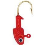 Bass A Crappie Jig Head 1-16 Red - HookMeUp