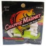 Leland Crappie Magnet 1.5' 15ct White-Chartreuse - HookMeUp