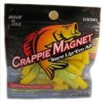 Leland Crappie Magnet 1.5' 15ct Yellow-Chartreuse Flash - HookMeUp