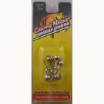 Crappie Magnet Double Cross Heads 5ct 1-8oz Nickle - HookMeUp