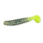 Slider Crappie Grubs 2' 20ct Watermelon-Chartreuse - HookMeUp