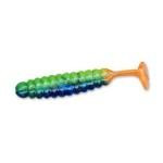 Slider Crappie Grubs 2' 20ct Rainbow Orange - HookMeUp