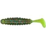 Slider Crappie Grubs 2' 20ct Avacado-Chartreuse - HookMeUp