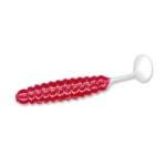 Slider Crappie Grubs 2' 20ct Red-White Tail - HookMeUp