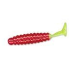 Slider Crappie Grubs 2' 20ct Red-Chartreuse Tail - HookMeUp