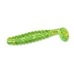 Slider Crappie Grubs 2' 20ct Chartreuse Glitter - HookMeUp