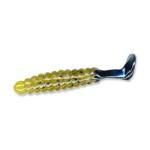 Slider Crappie Grubs 2' 20ct Green Pumpkin-Black Tail - HookMeUp