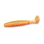 Slider Crappie Grubs 2' 20ct Orange-Chartreuse - HookMeUp