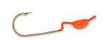 Slider Crappie Heads 20ct 1-16oz Orange - HookMeUp