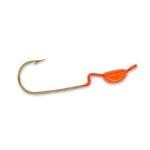 Slider Crappie Heads 4ct 1-16oz Orange - HookMeUp