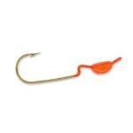 Slider Crappie Heads 4ct 1-8oz Orange - HookMeUp