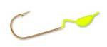 Slider Crappie Heads 20ct 1-16oz Chartreuse - HookMeUp