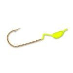 Slider Crappie Heads 4ct 1-8oz Chartreuse - HookMeUp