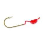 Slider Crappie Heads 20ct 1-8oz Red - HookMeUp