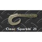 Big Bite Curl Tail Grub 2' 10ct Clear Sparkle - HookMeUp