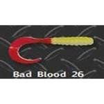 Big Bite Curl Tail Grub 2' 10ct Bad Blood - HookMeUp