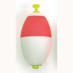 Eagle Claw Float Oval Foam Weighted 50ct Red-White 2' - HookMeUp