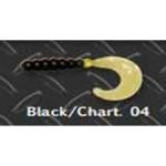 Big Bite Fat Grub 2' 10ct Black-Chartreuse - HookMeUp
