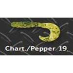 Big Bite Fat Grub 2' 10ct Chartreuse-Pepper - HookMeUp