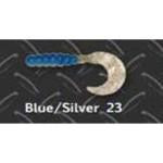 Big Bite Fat Grub 2' 10ct Blue-Silver - HookMeUp