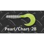Big Bite Fat Grub 2' 10ct Pearl-Chartreuse - HookMeUp
