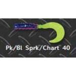 Big Bite Fat Grub 2' 10ct Pink-Blue Sparkle Chartreuse - HookMeUp