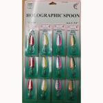 FJ Neil Holographic Spoons Assorted 1-4oz 12-cd - HookMeUp