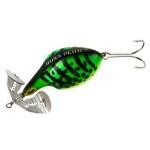 Arbogast Buzz Plug 1oz 3-0 Double Hook Fire Tiger - HookMeUp