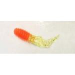 Gene Larew Slab Slay'R 2' Orange-Chartreuse Silver - HookMeUp