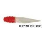 Gene Larew Slab Slay'R 2' Red-Pearl White - HookMeUp