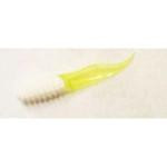 Gene Larew Slab Slay'R 2' Bone White-Chartreuse - HookMeUp