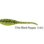 Gene Larew Baby Shad 2' 18ct Chartreuse Black Pepper - HookMeUp