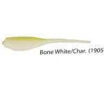 Gene Larew Baby Shad 2' 18ct Bone White Chartreuse - HookMeUp