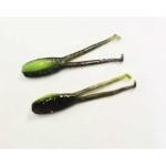 Gene Larew Slab Dockt'R 2.5' 12ct Licorice Chartreuse Pearl - HookMeUp