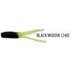 Gene Larew Minnow Mind'r 2.25' 12ct Black Widow - HookMeUp